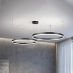 Pendant Light Circular LED Dimmable Adjustable Height