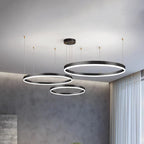 Pendant Light Circular LED Dimmable Adjustable Height