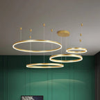 Pendant Light Circular LED Dimmable Adjustable Height