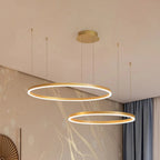 Pendant Light Circular LED Dimmable Adjustable Height