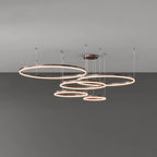 Pendant Light Circular LED Dimmable Adjustable Height