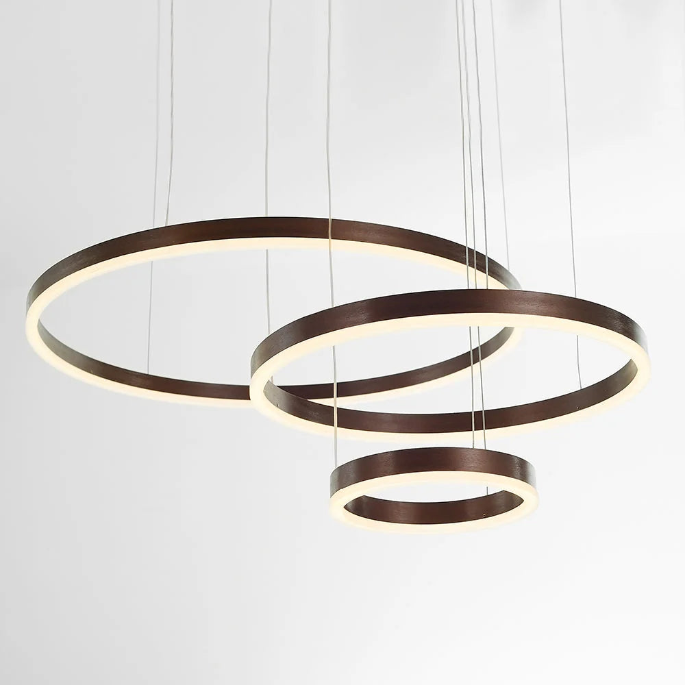 Pendant Light Circular LED Dimmable Adjustable Height