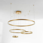 Pendant Light Circular LED Dimmable Adjustable Height