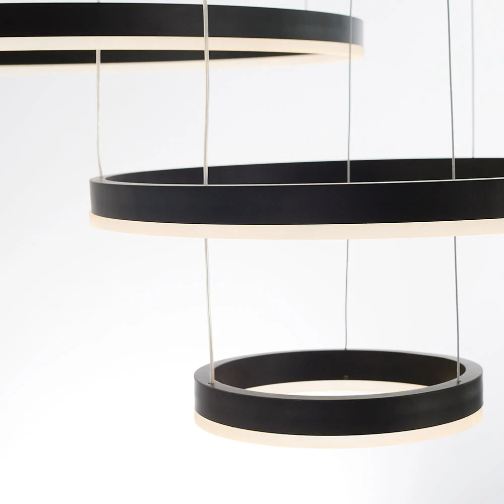 Pendant Light Circular LED Dimmable Adjustable Height