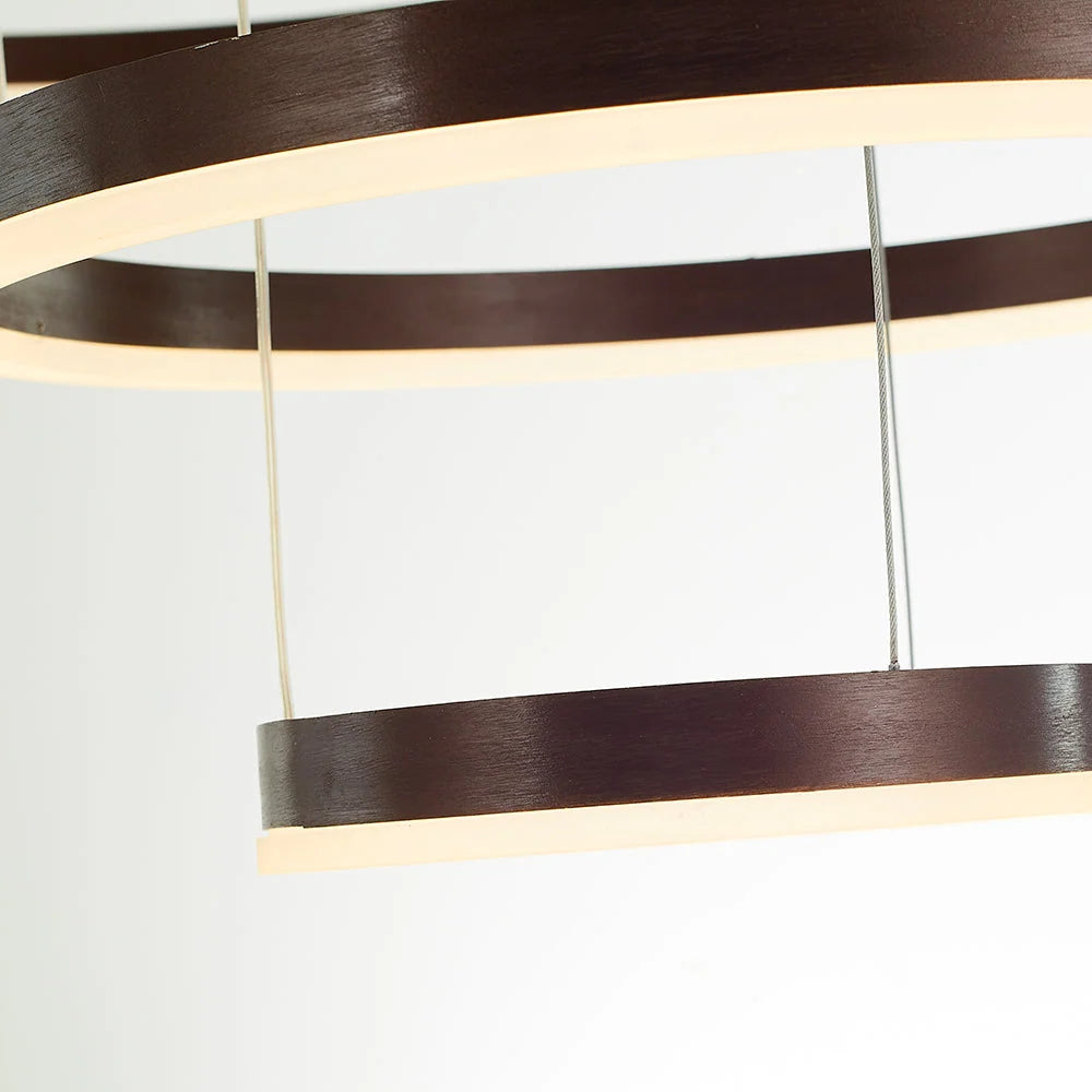 Pendant Light Circular LED Dimmable Adjustable Height
