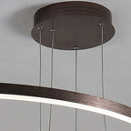 Pendant Light Circular LED Dimmable Adjustable Height