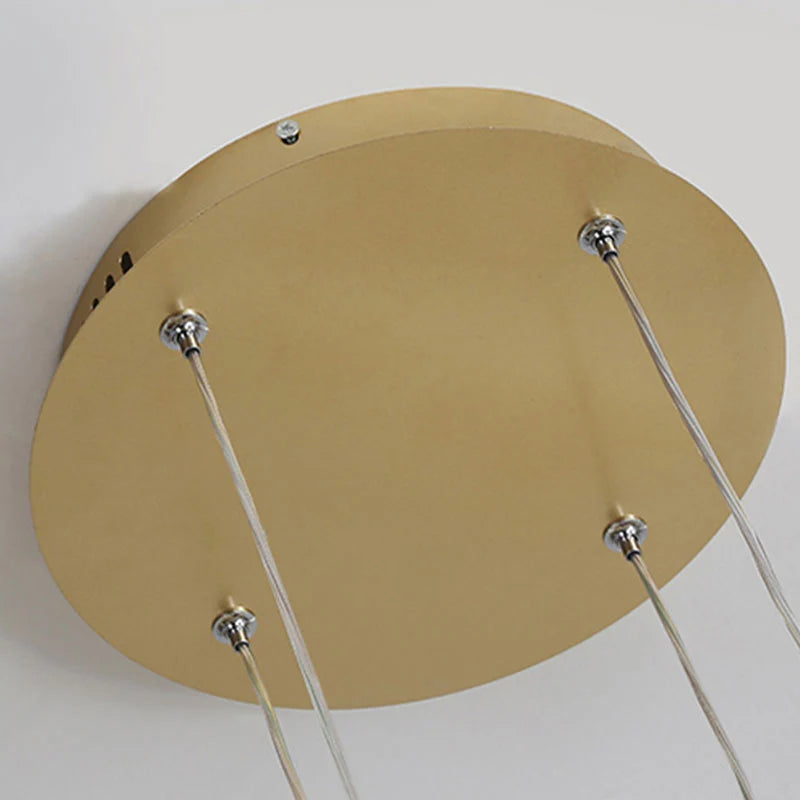 Pendant Light Circular LED Dimmable Adjustable Height