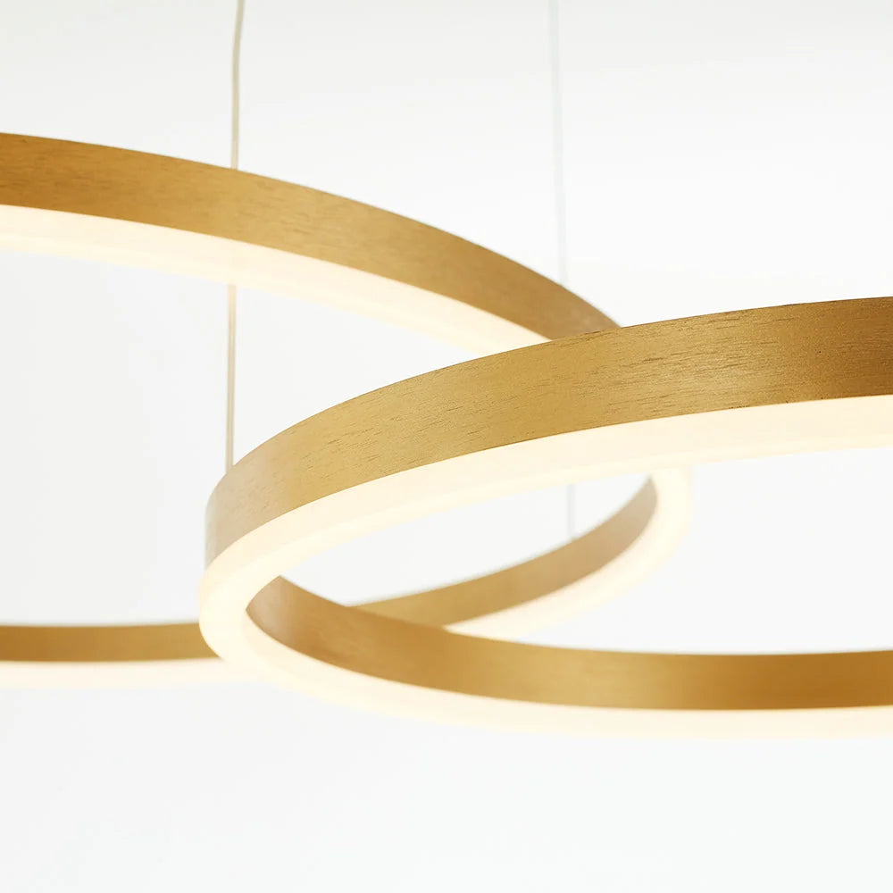 Pendant Light Circular LED Dimmable Adjustable Height