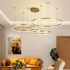 Pendant Light Circular LED Dimmable Adjustable Height