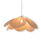 Pendant Light Flower-Shaped Fabric Shade Adjustable Cable