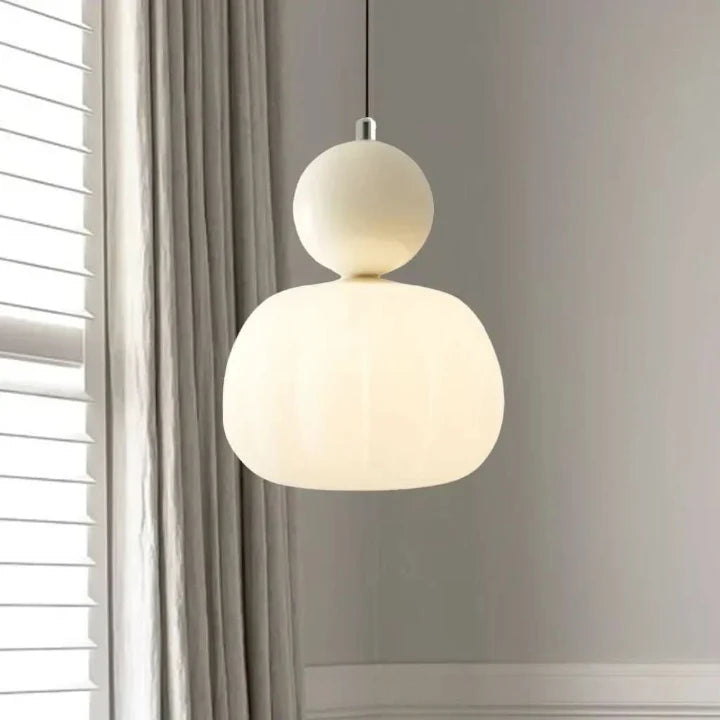 Pendant Light Frosted Opal Glass E27 Socket