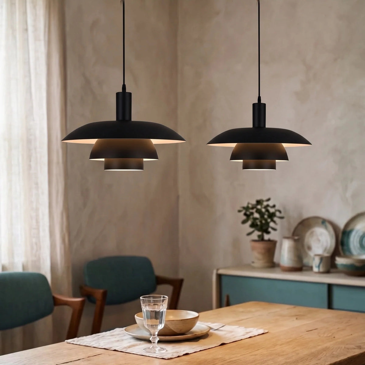 Pendant Light Metal Dimmable Integrated LED Danish Style