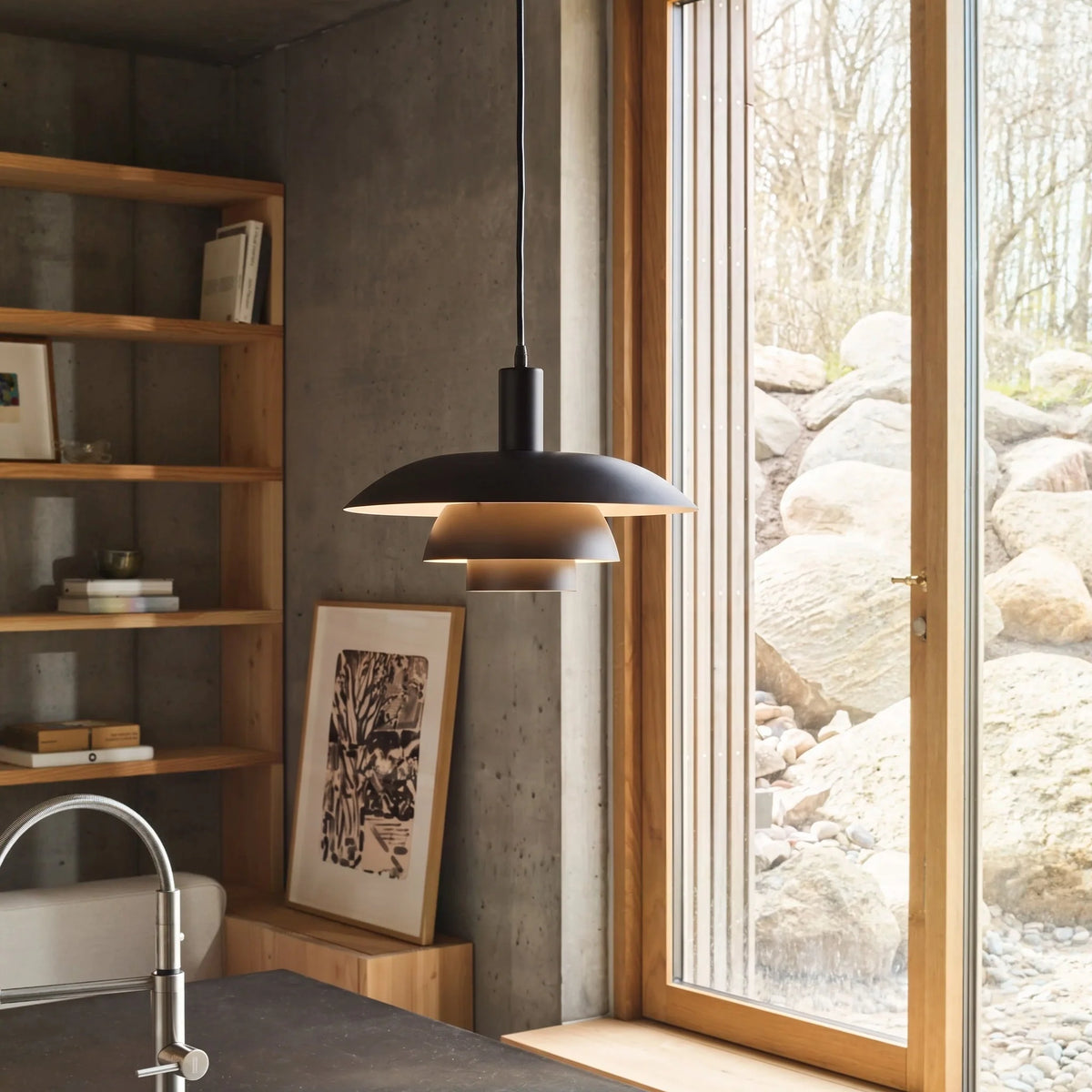 Pendant Light Metal Dimmable Integrated LED Danish Style