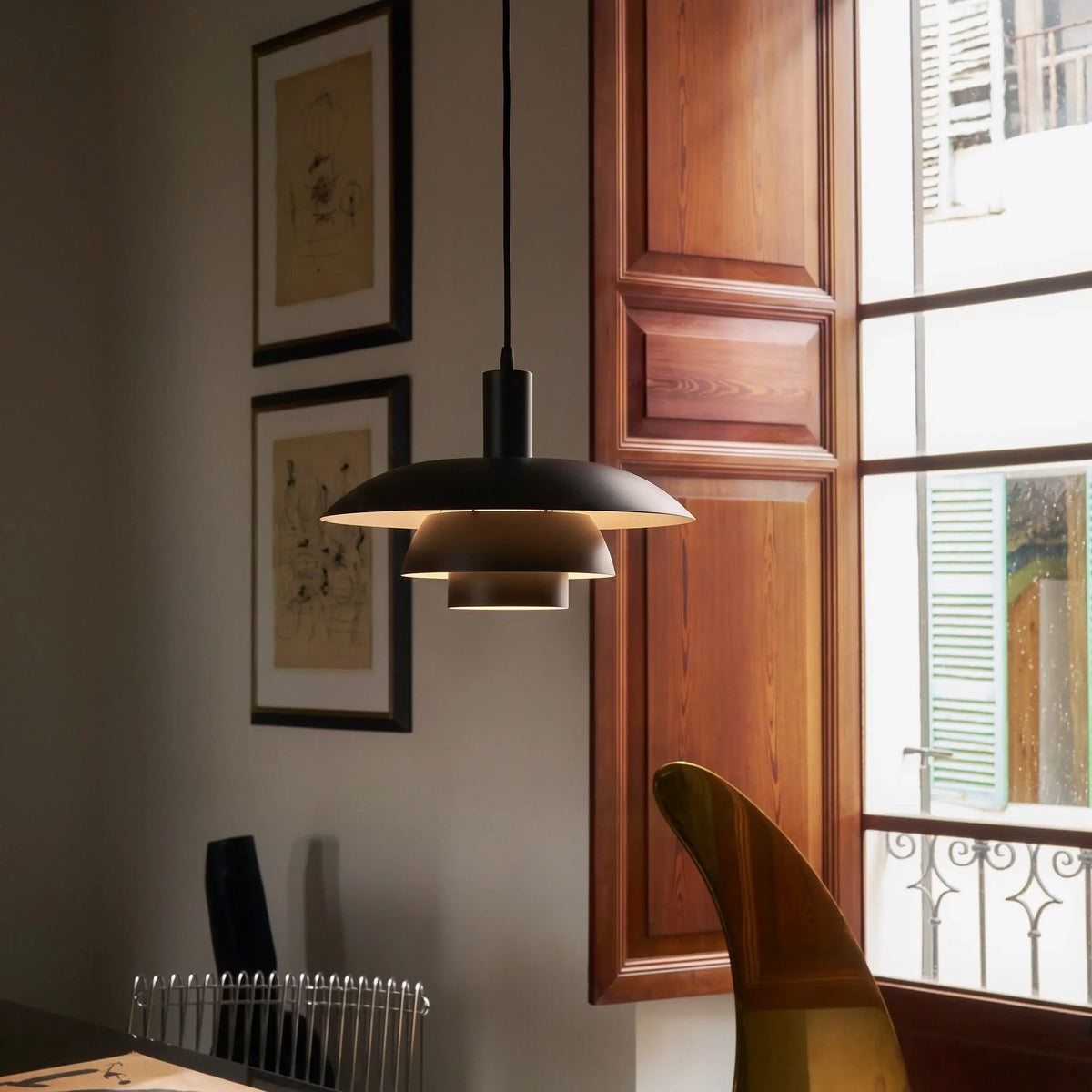 Pendant Light Metal Dimmable Integrated LED Danish Style