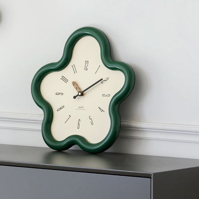Pendulum Wall Clock 3D Flower Silent Movement