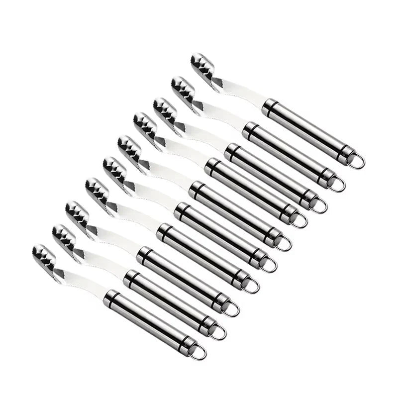Pepper Corer Stainless Steel Serrated Double-Sided Head