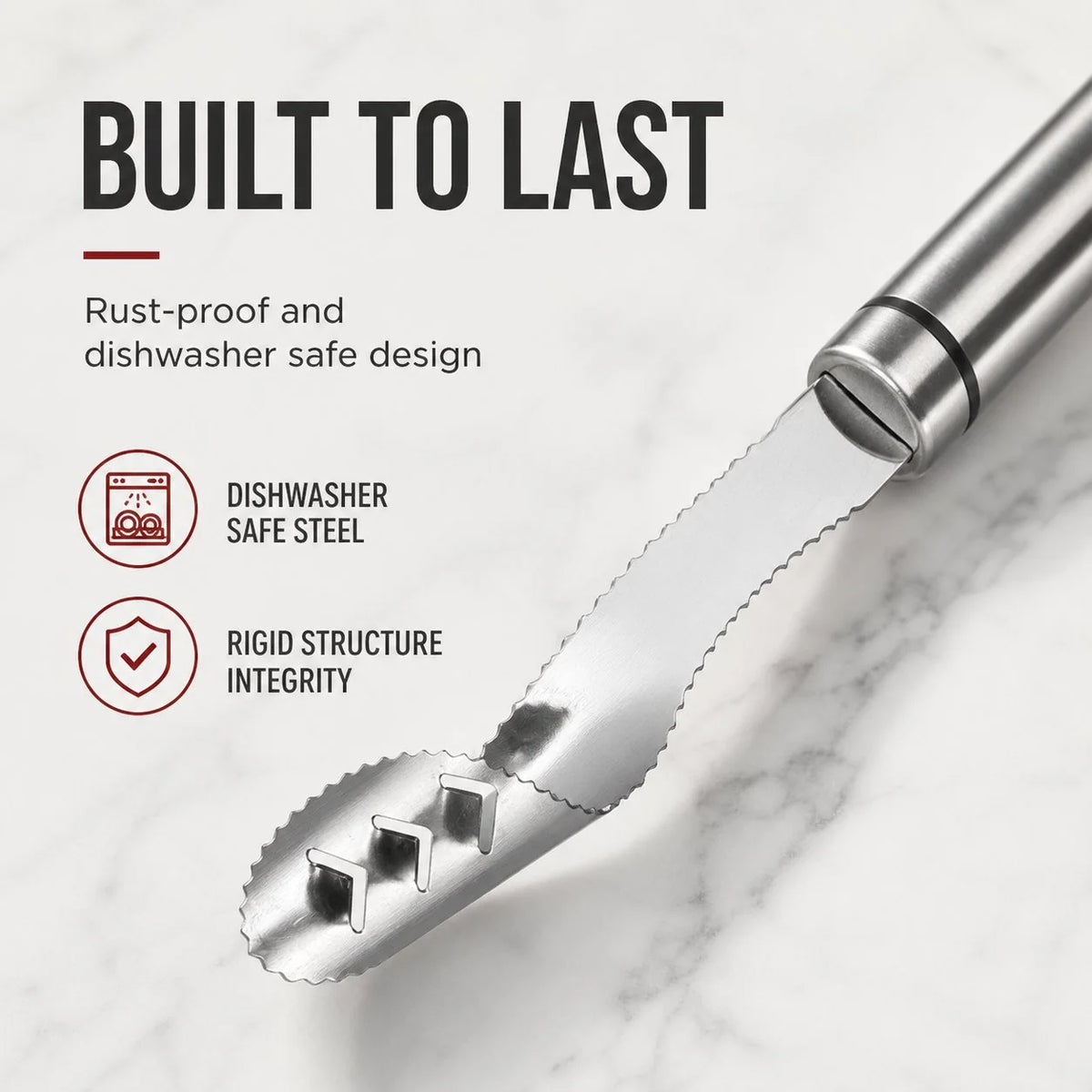 Pepper Corer Stainless Steel Serrated Double-Sided Head