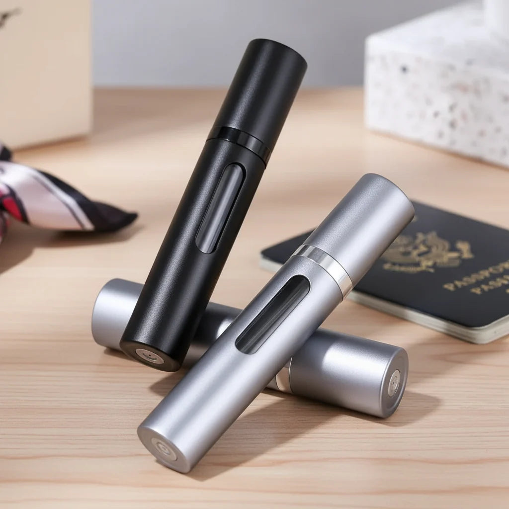 Perfume Atomizer Refillable Travel Size Leak-Resistant Cap
