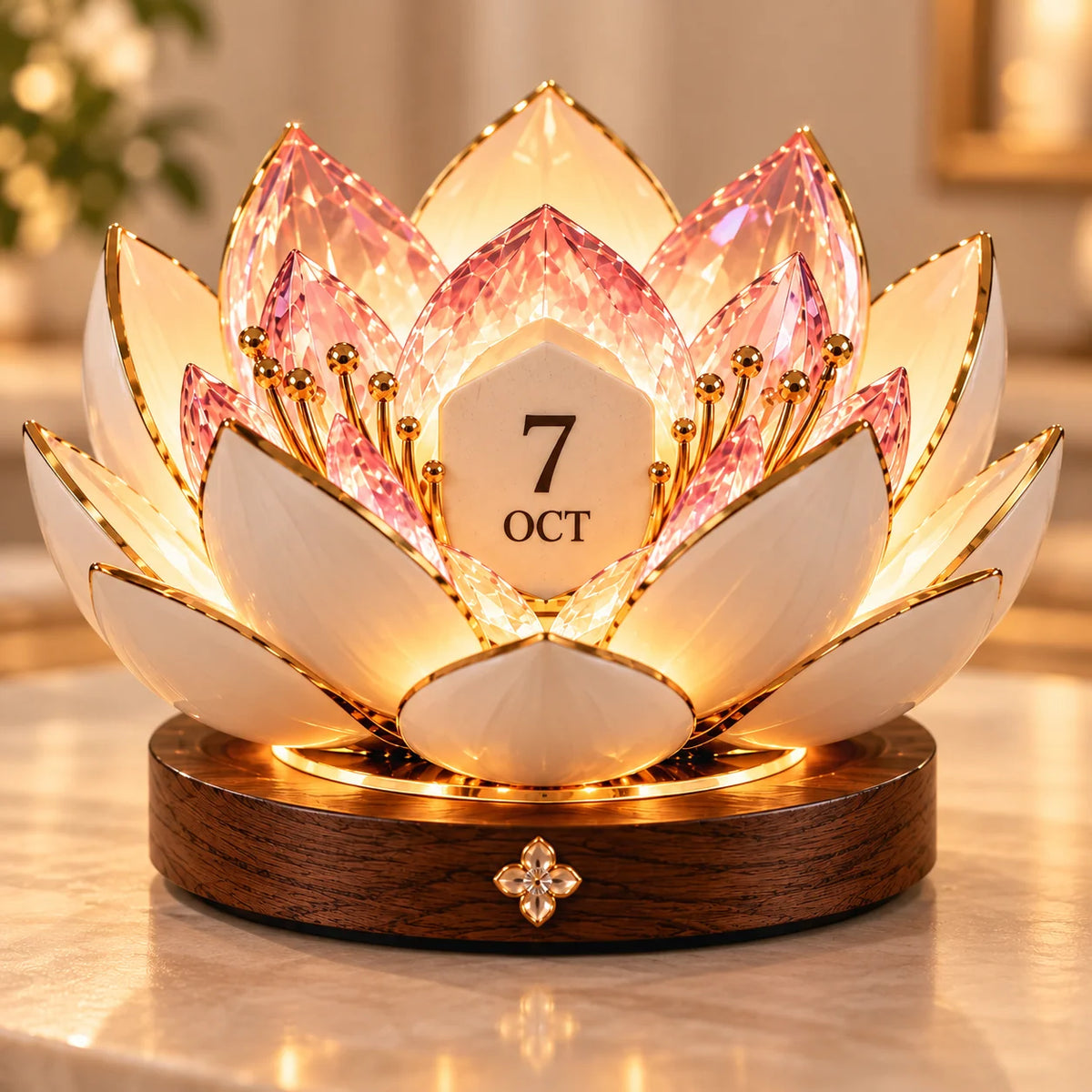 Perpetual Calendar Automatic Blooming Floral Display