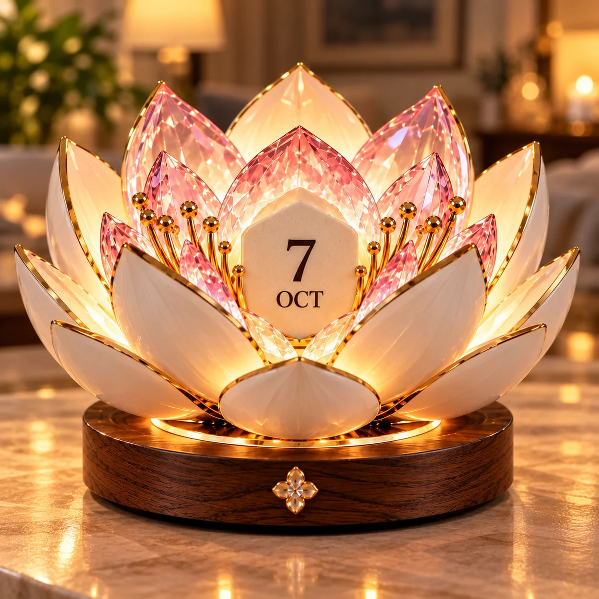 Perpetual Calendar Automatic Blooming Floral Display