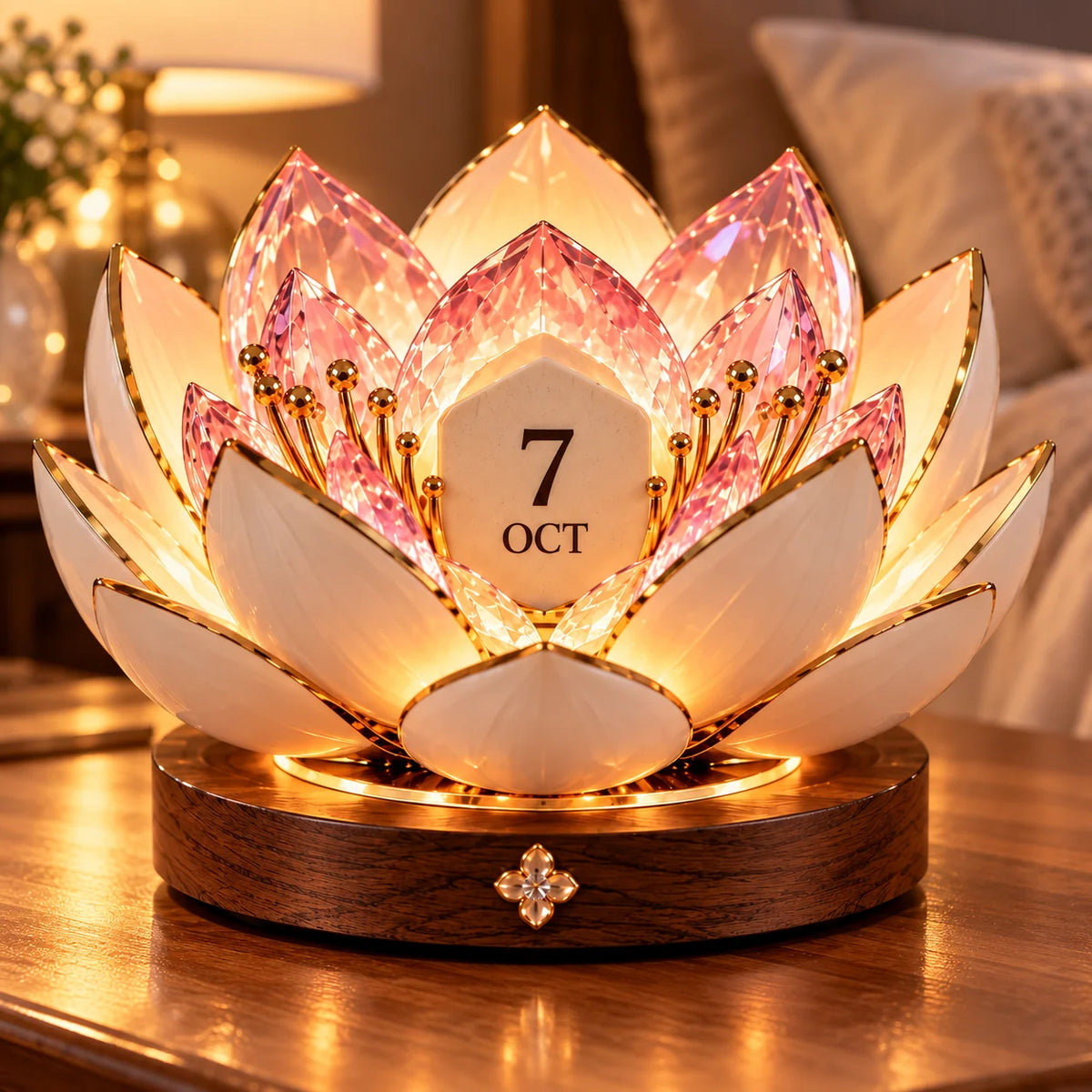 Perpetual Calendar Automatic Blooming Floral Display