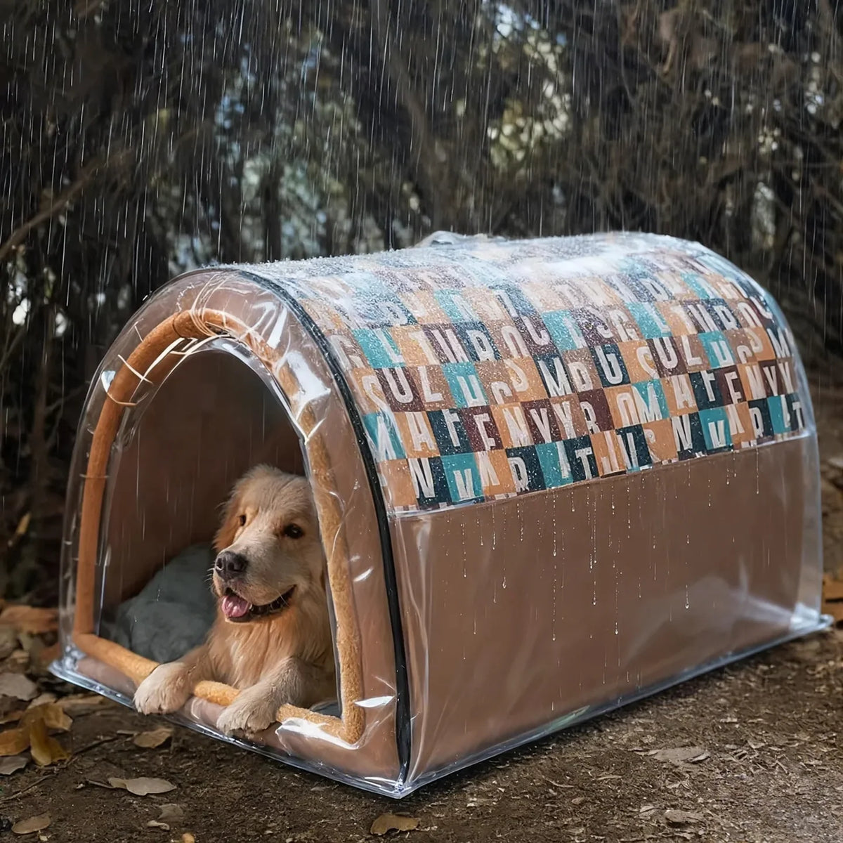 Pet Bed Waterproof Arched Roof Indoor Outdoor