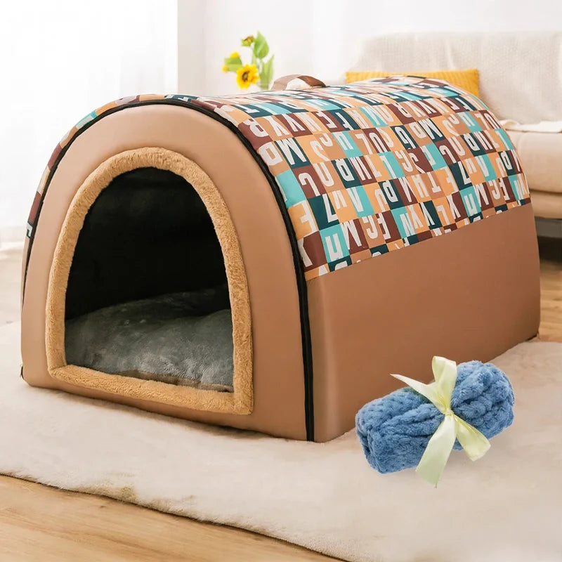 Pet Bed Waterproof Arched Roof Indoor Outdoor