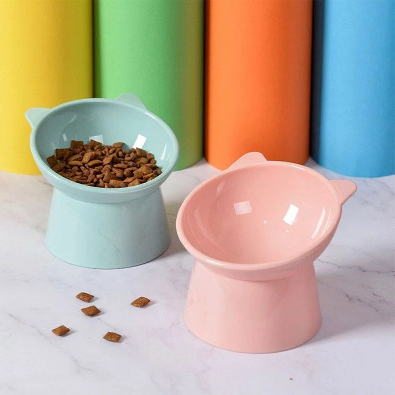 Pet Bowl 45-Degree Tilted Elevated Easy-Clean Surface