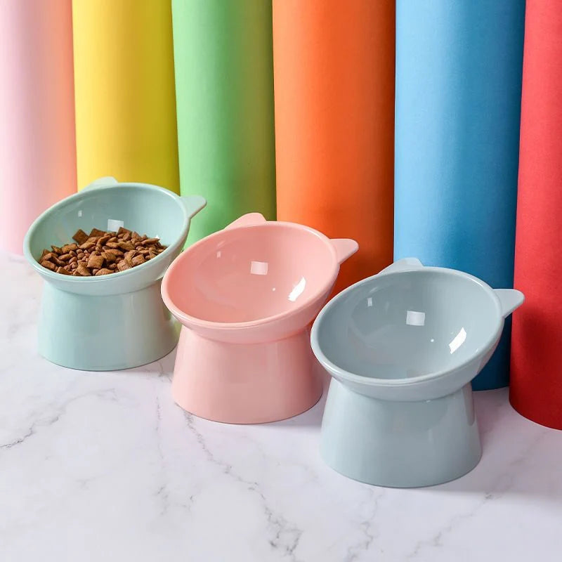 Pet Bowl 45-Degree Tilted Elevated Easy-Clean Surface