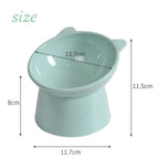 Pet Bowl 45-Degree Tilted Elevated Easy-Clean Surface