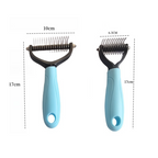 Pet Brush Double-Sided Detangling & Dematting Rounded Tips