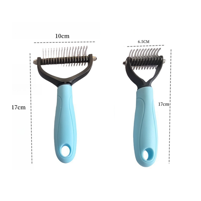 Pet Brush Double-Sided Detangling & Dematting Rounded Tips