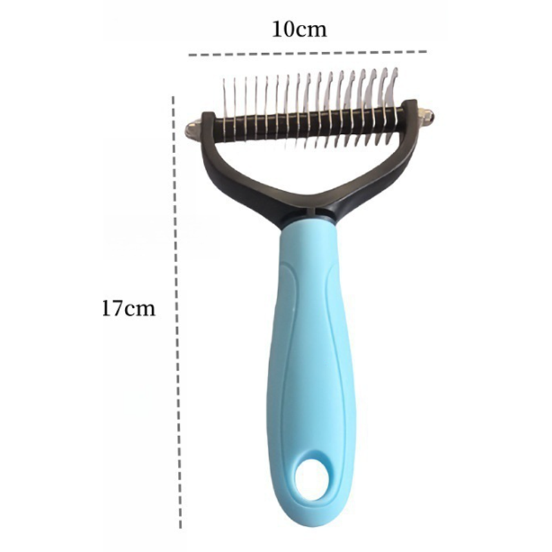 Pet Brush Double-Sided Detangling & Dematting Rounded Tips