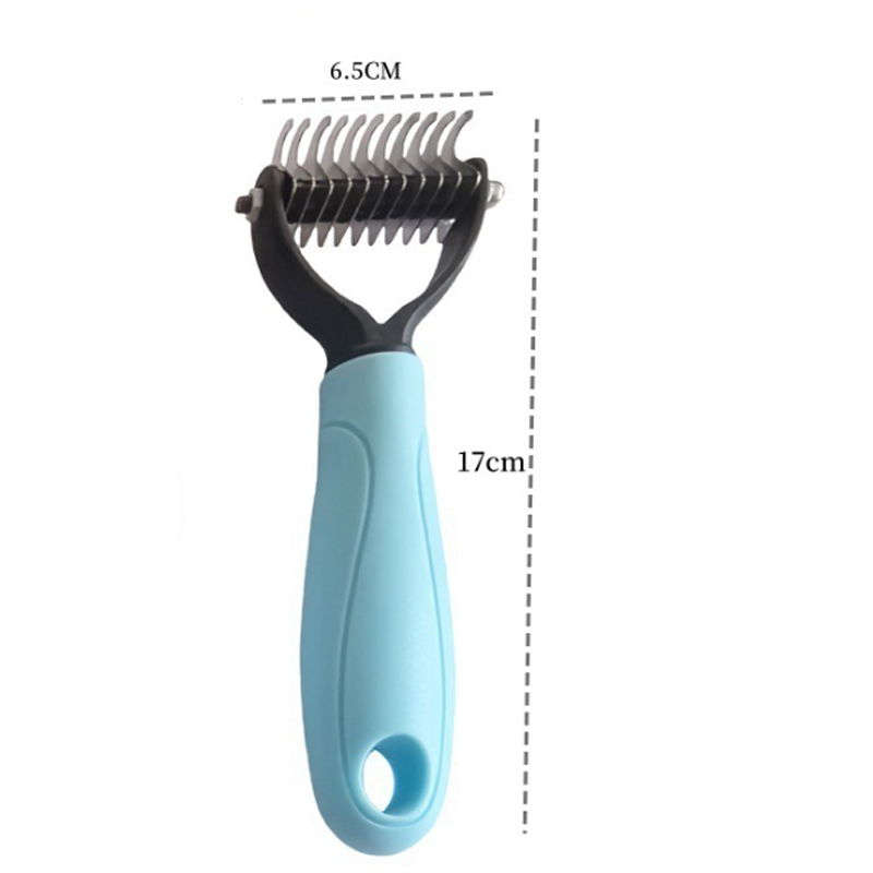 Pet Brush Double-Sided Detangling & Dematting Rounded Tips