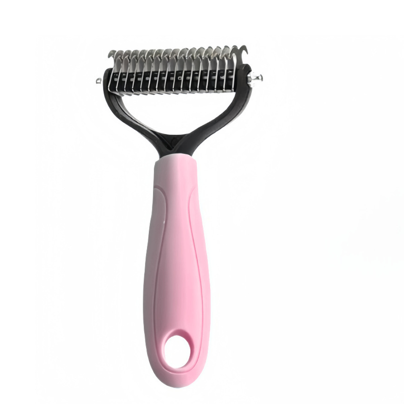 Pet Brush Double-Sided Detangling & Dematting Rounded Tips