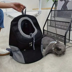 Pet Carrier Backpack Breathable Mesh Adjustable Straps Soft Lining
