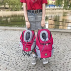 Pet Carrier Backpack Breathable Mesh Adjustable Straps Soft Lining
