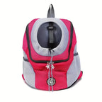 Pet Carrier Backpack Breathable Mesh Adjustable Straps Soft Lining