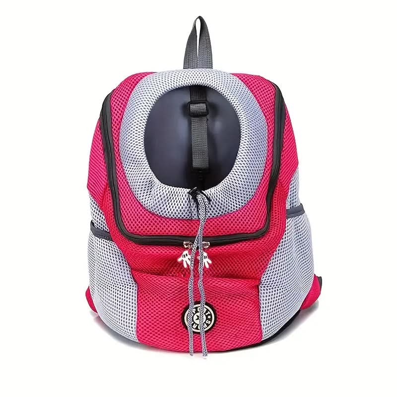 Pet Carrier Backpack Breathable Mesh Adjustable Straps Soft Lining