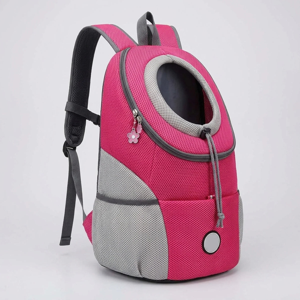 Pet Carrier Backpack Breathable Mesh Adjustable Straps Soft Lining