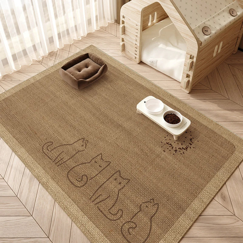 Pet Feeding Mat Non-Slip Easy-Clean Surface