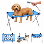Pet Grooming Table Foldable Stainless Steel Mesh 55 Lb