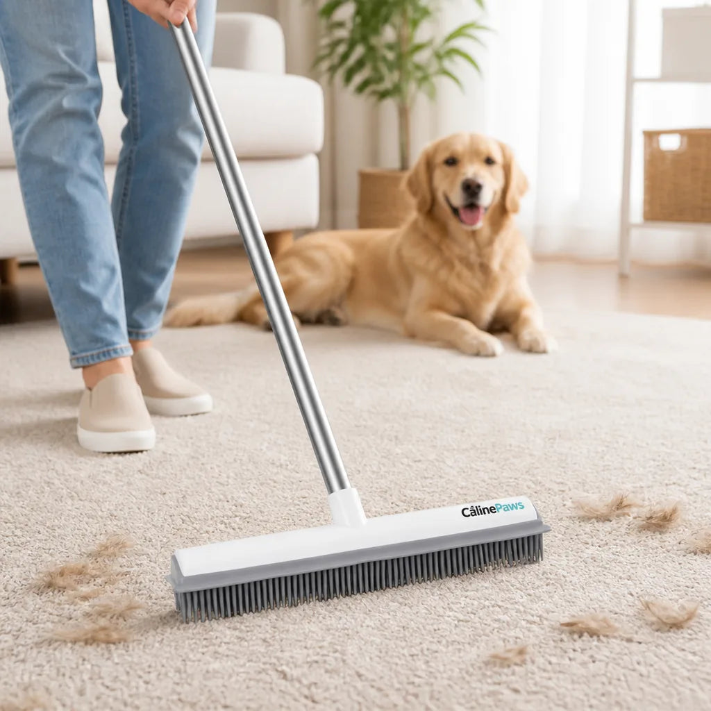 Pet Hair Remover Magnetic Rubber Brush Scratch-Free