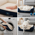 Pet Sofa Bed Orthopedic Bolstered Machine Washable