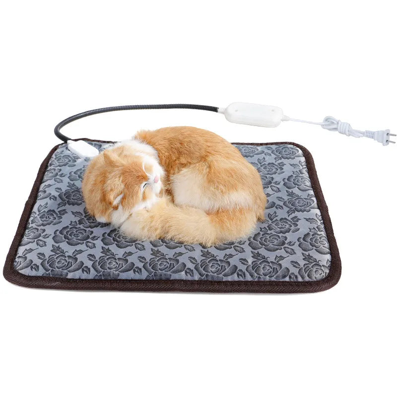Pet Warming Mat Adjustable Temperature Water-Resistant Overheat Protection