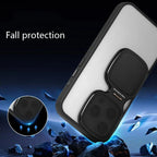 Phone Case Clear Acrylic Retractable Stand Raised Camera Protection