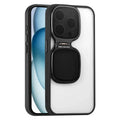 Phone Case Clear Acrylic Retractable Stand Raised Camera Protection