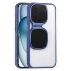 Phone Case Clear Acrylic Retractable Stand Raised Camera Protection