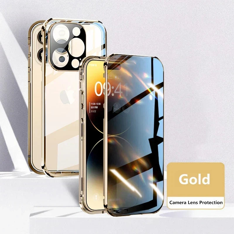 Phone Case Full-Cover Privacy Screen Magnetic Closure