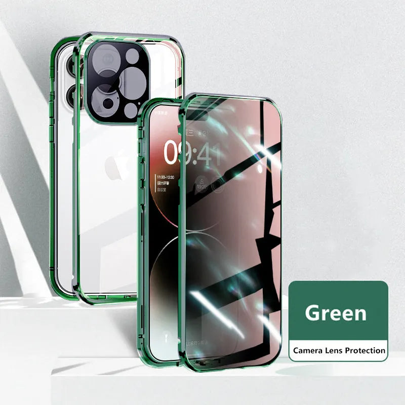 Phone Case Full-Cover Privacy Screen Magnetic Closure